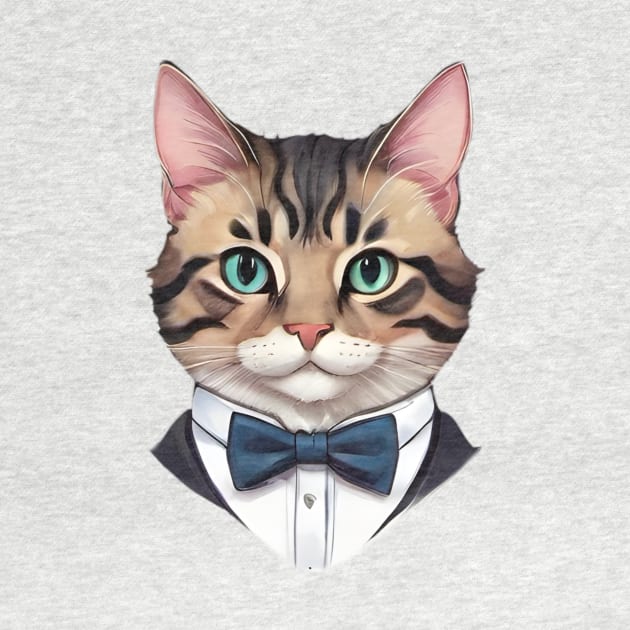 Fancy Cat with Bowtie no.17 by Donperion